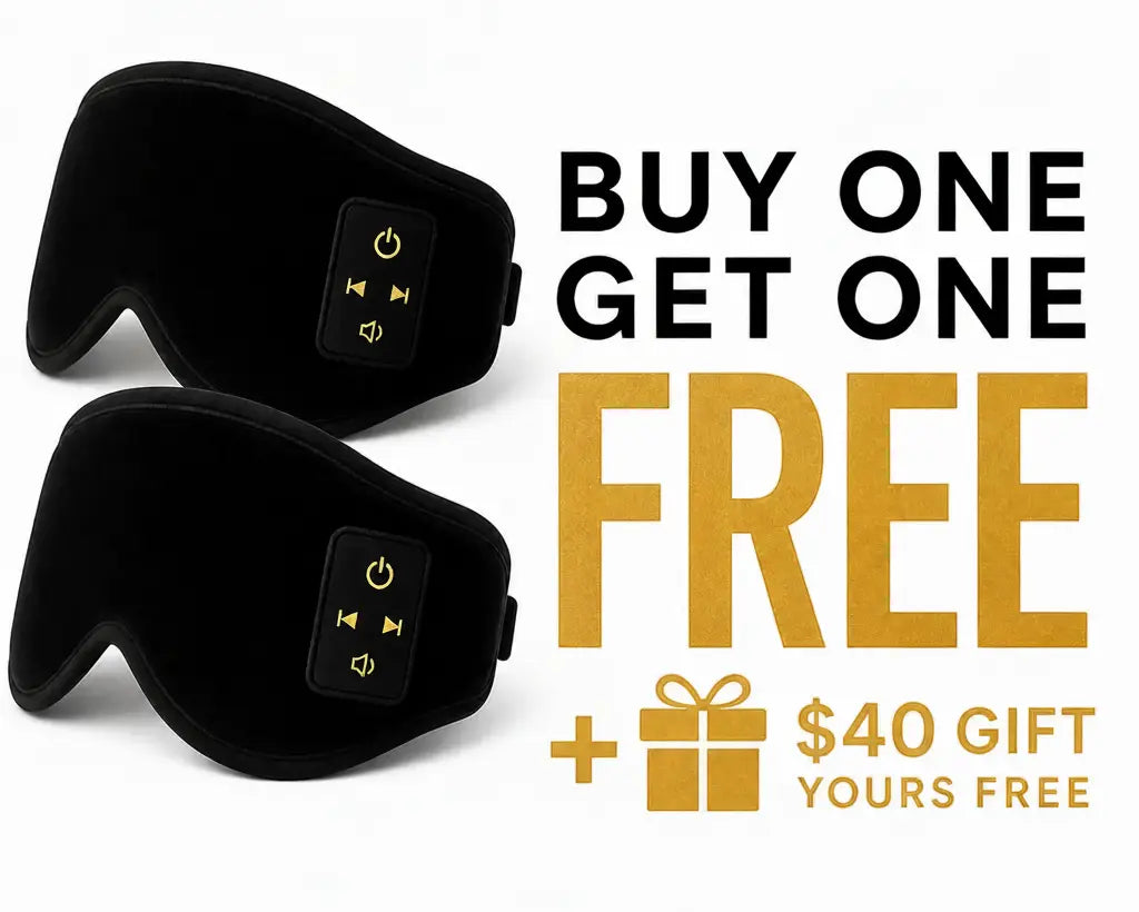 Buy One Get One Free Sound Asleep Mask with built in blue tooth ear phones Goodnight Gorgeous