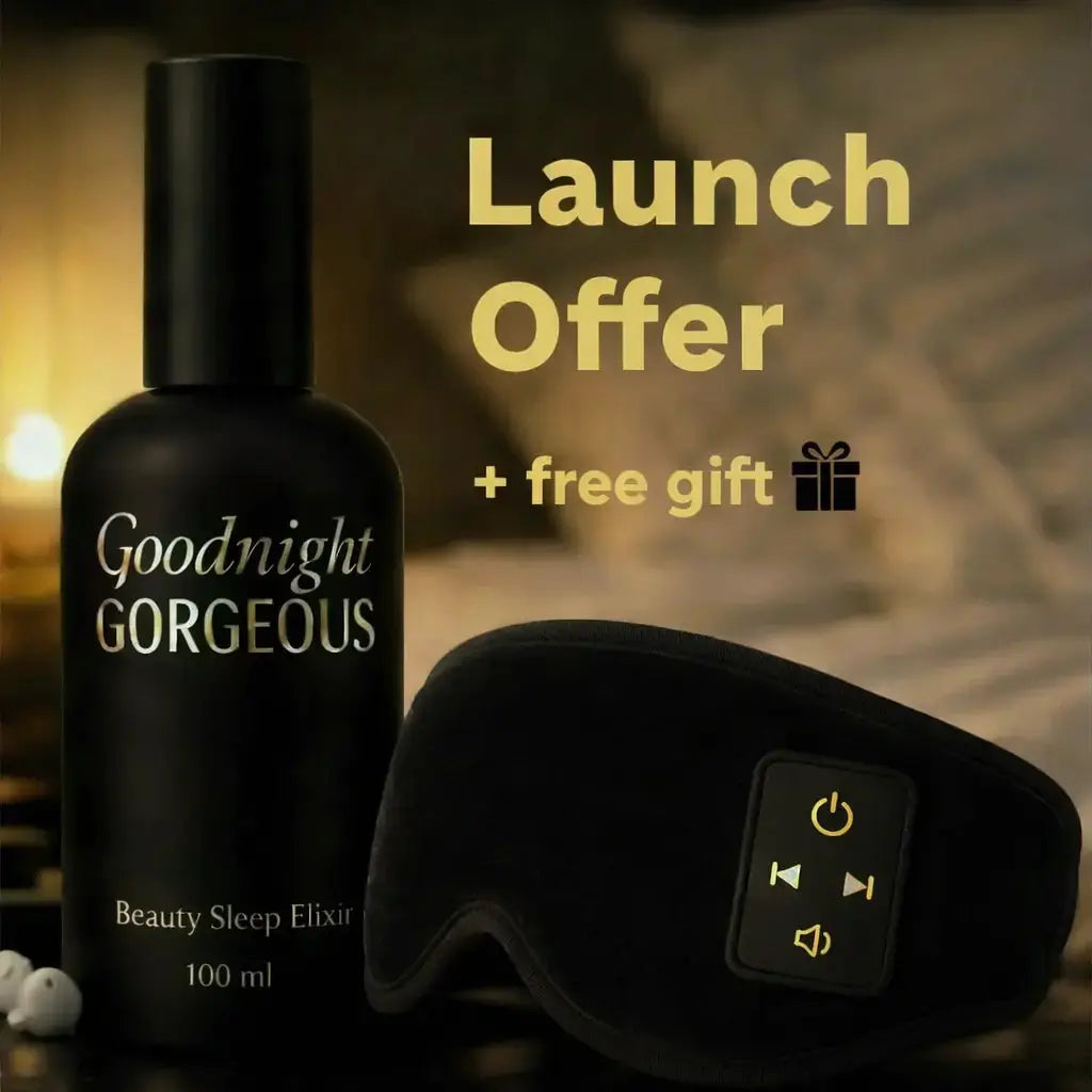 black bottle elixir + sleep mask with earphones