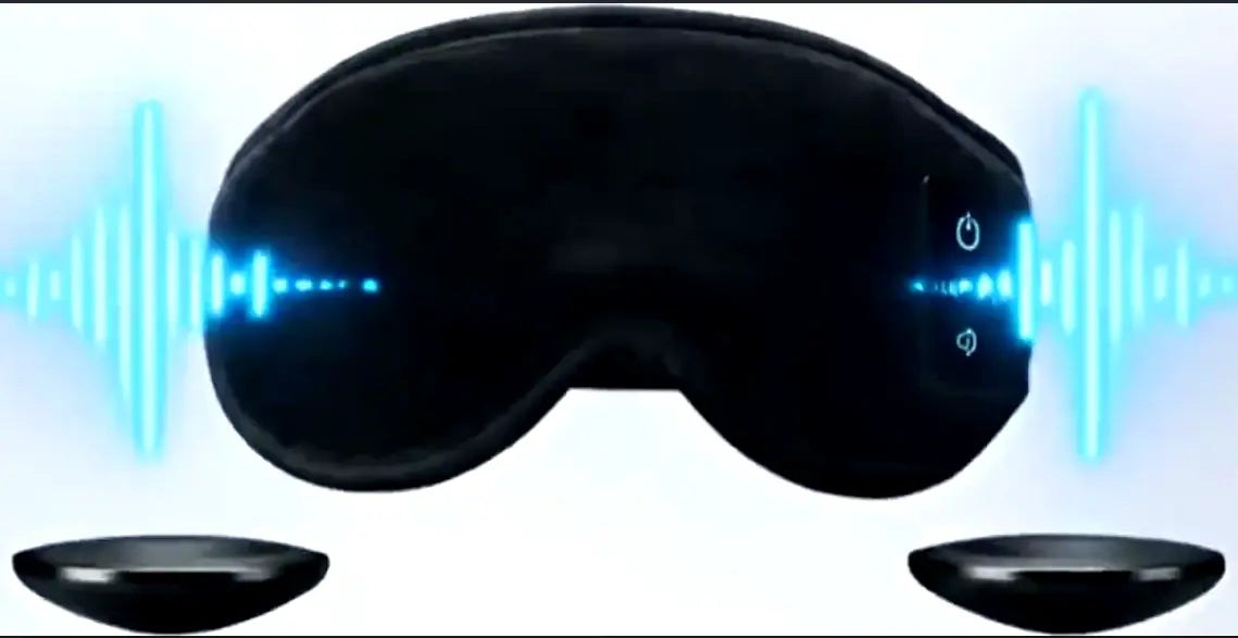 SOUND-A-SLEEP- Sleep Mask with built-in earphones. Never dig-in or fallout Goodnight Gorgeous