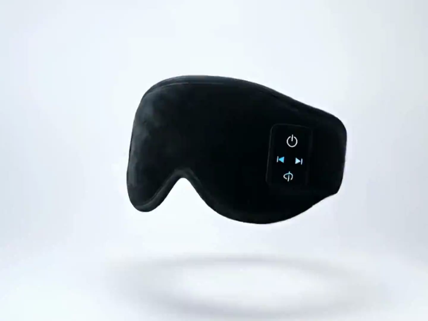 Load video: video showing the sleep mask with built in earphones